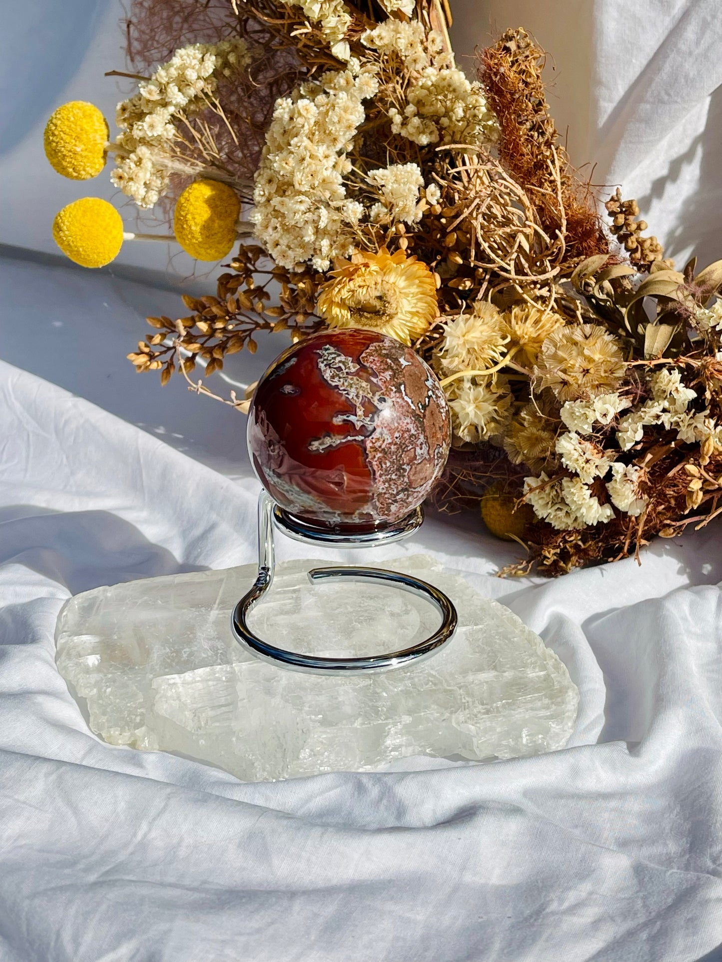 Red Moss Agate Sphere #3