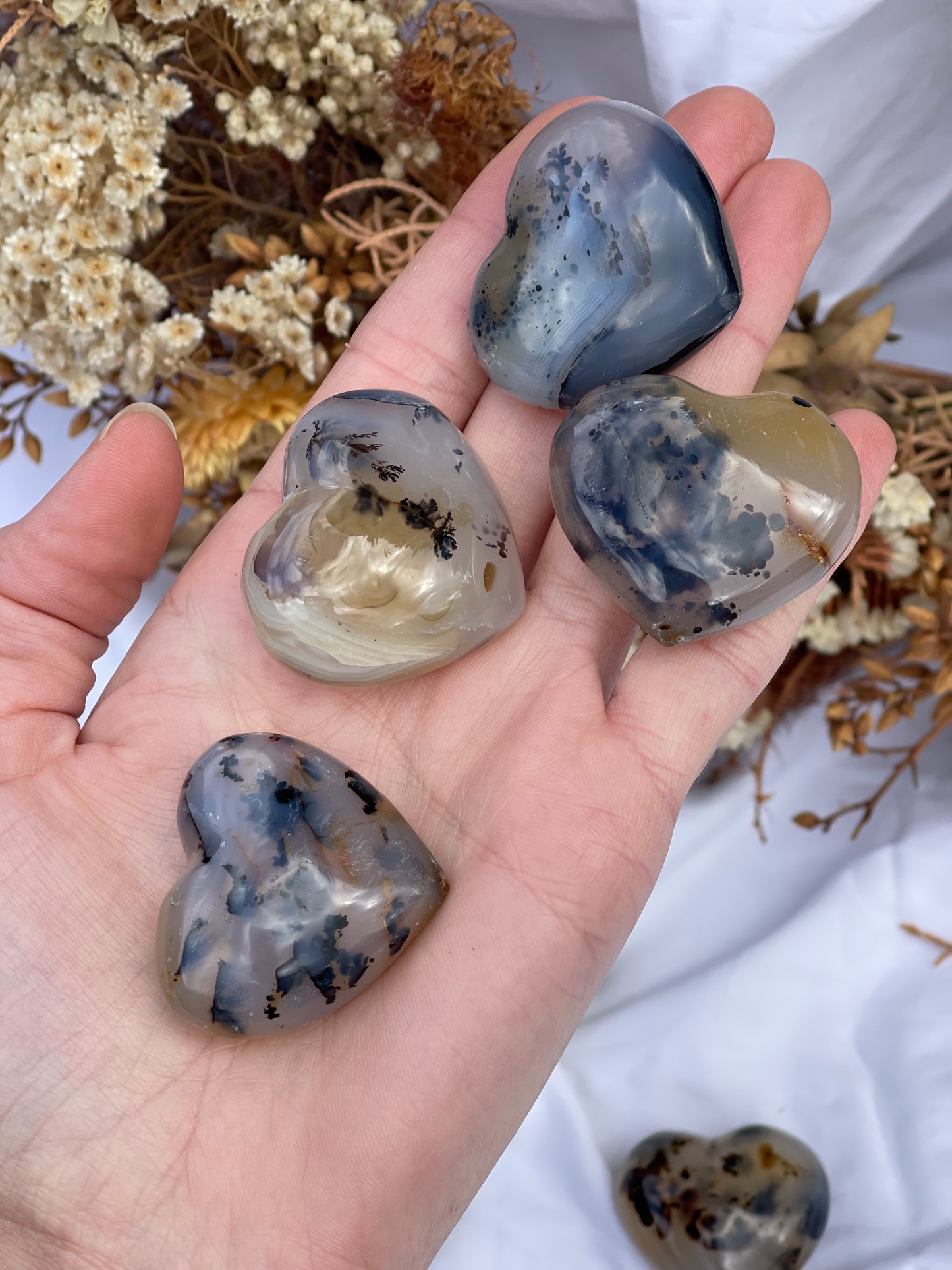Aquatic Agate Heart