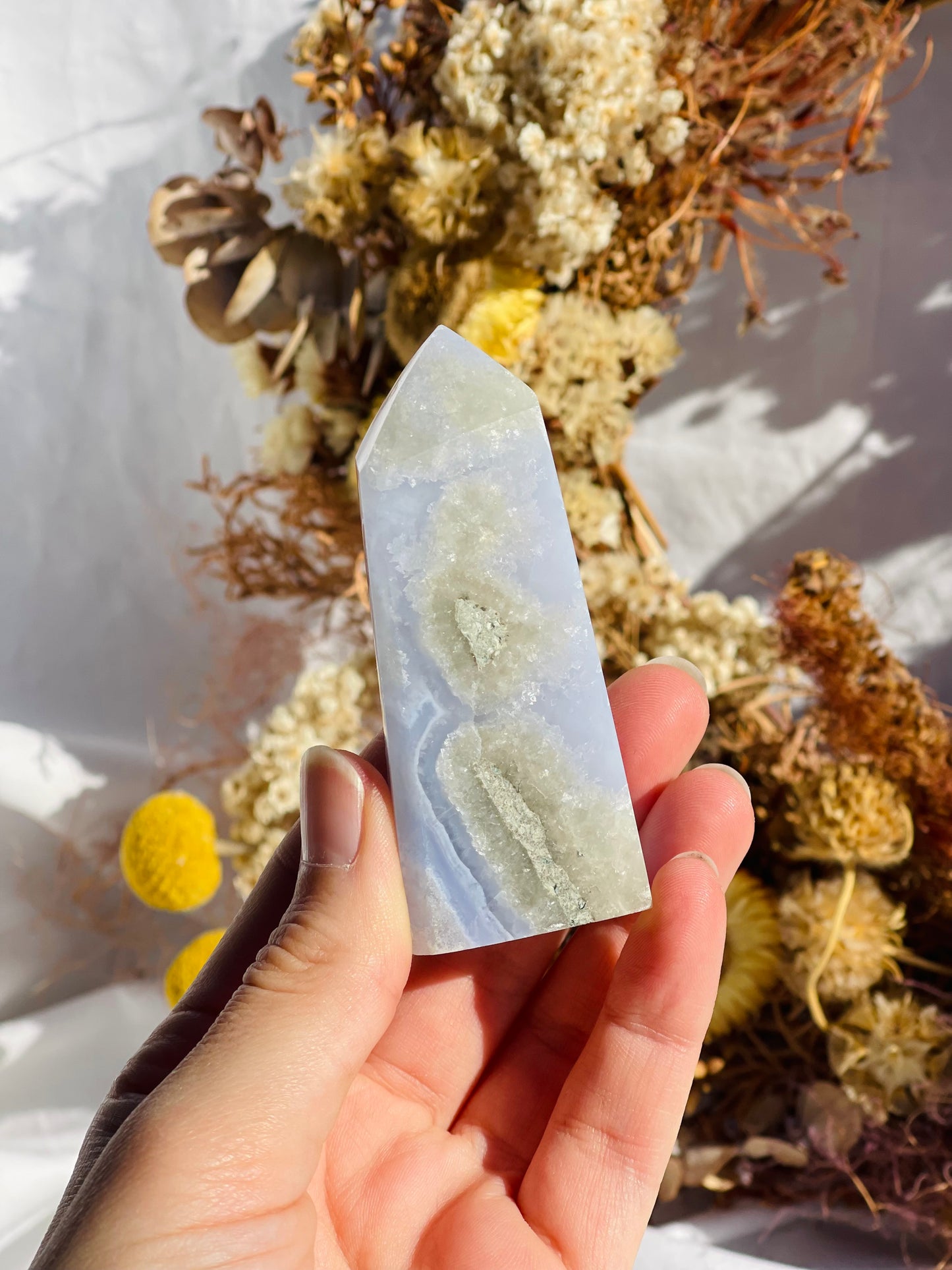 Blue Lace Agate Point #2