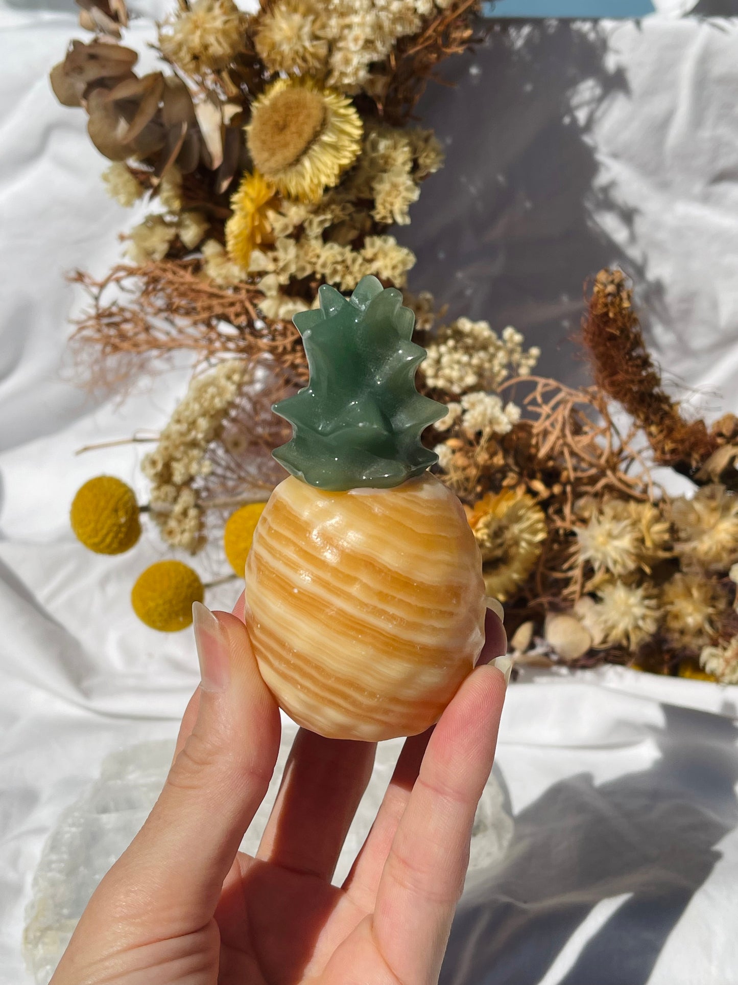 Orange Calcite Pinapple