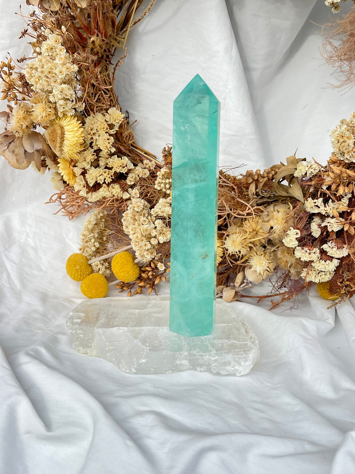 Green Fluorite Point