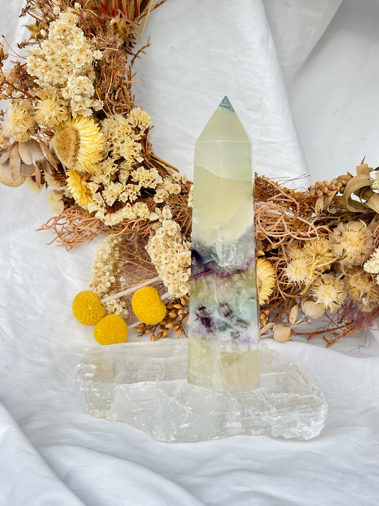 Rainbow Fluorite Point