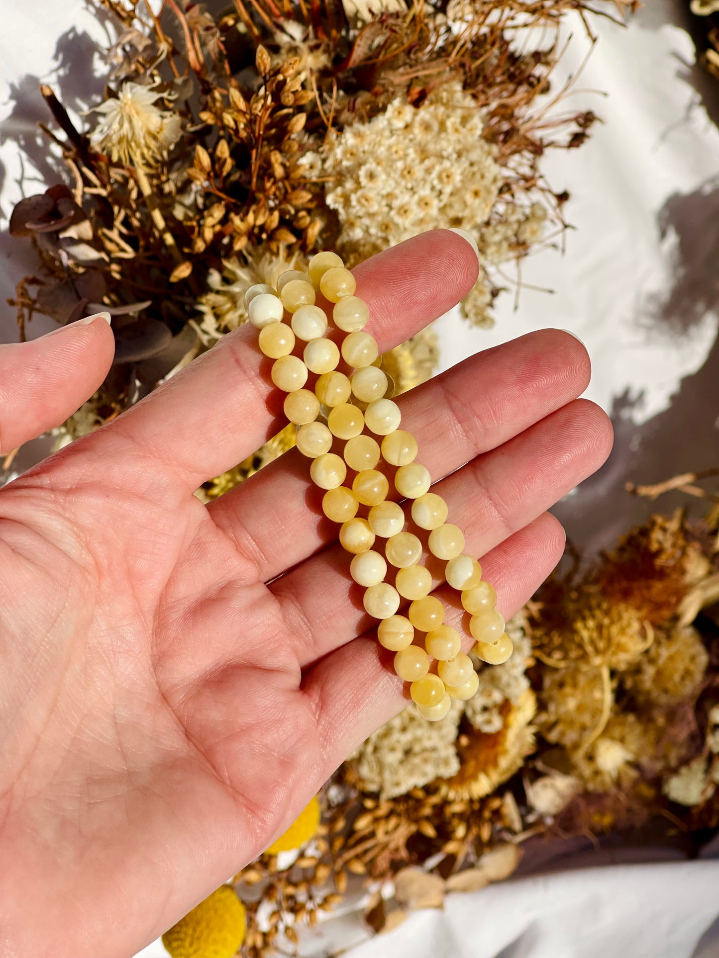 Yellow Calcite Bracelet | 6mm