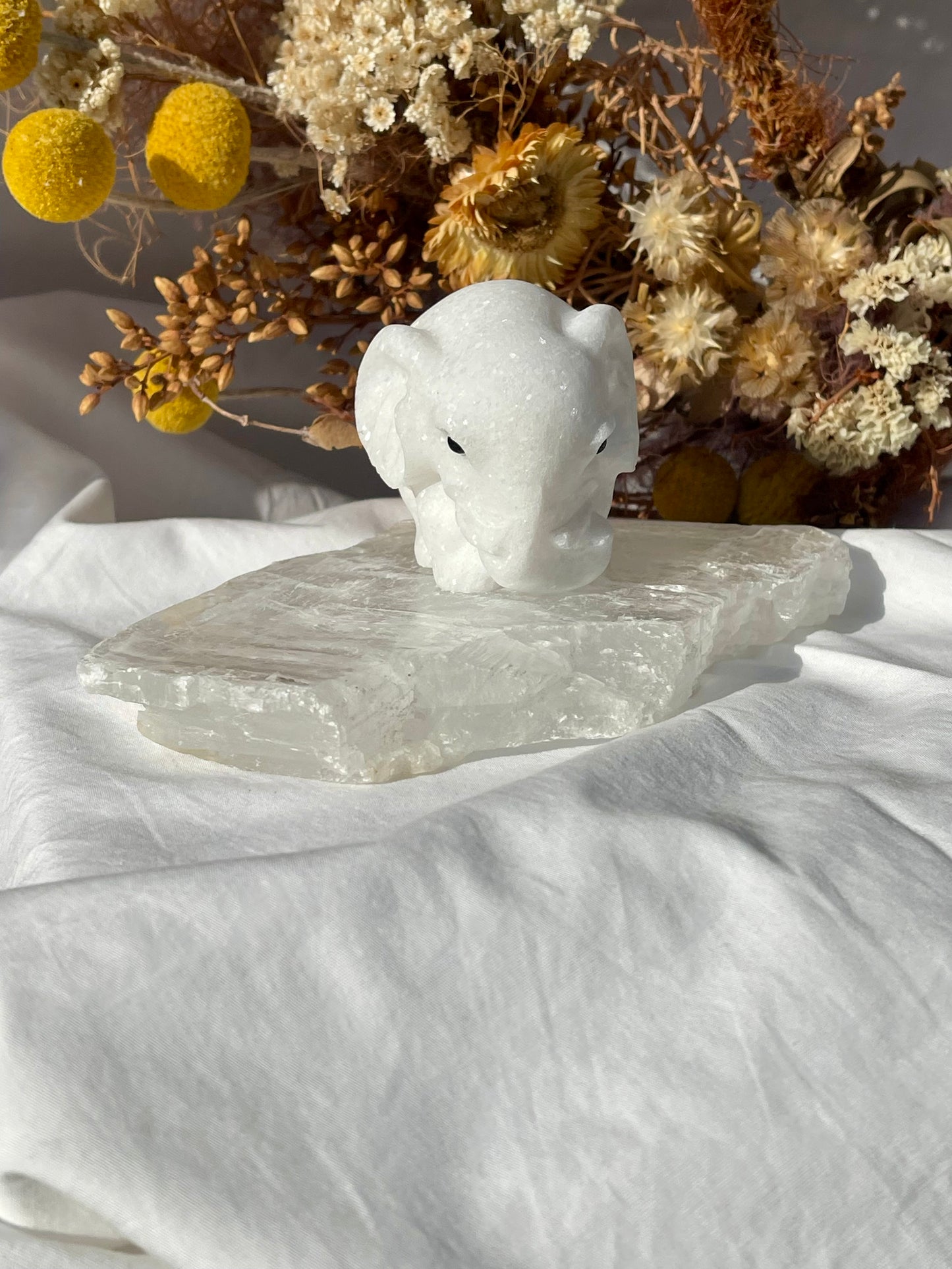 White Jade Elephant