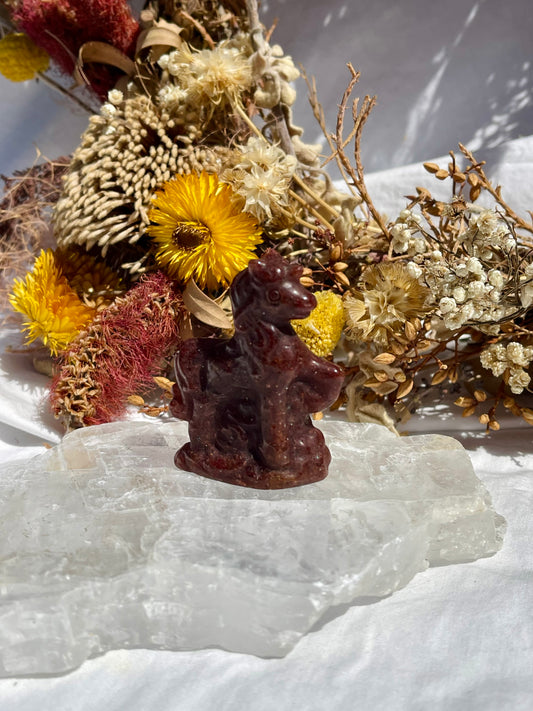 Strawberry Quartz Horse #2