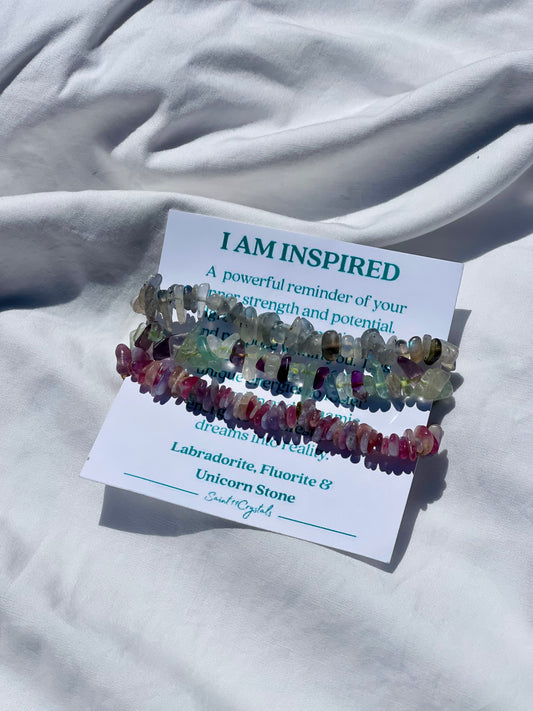 I Am Inspired Bracelet Set