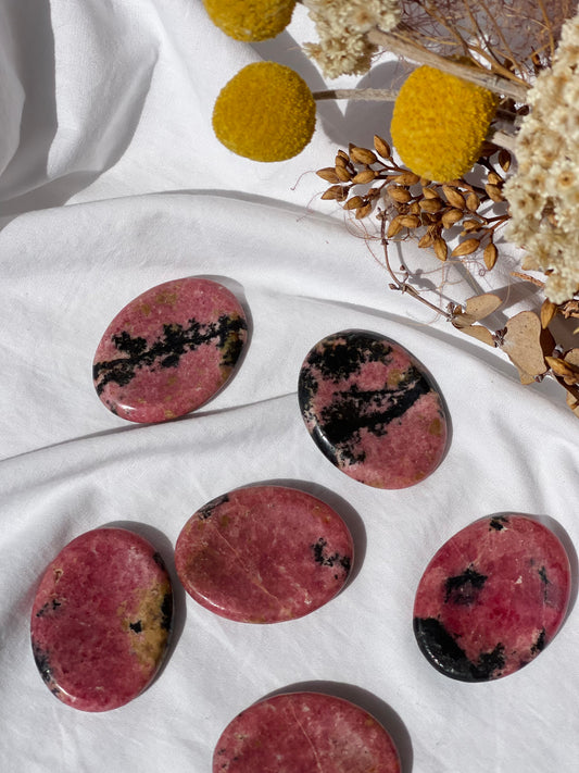 Rhodonite Worry Stone