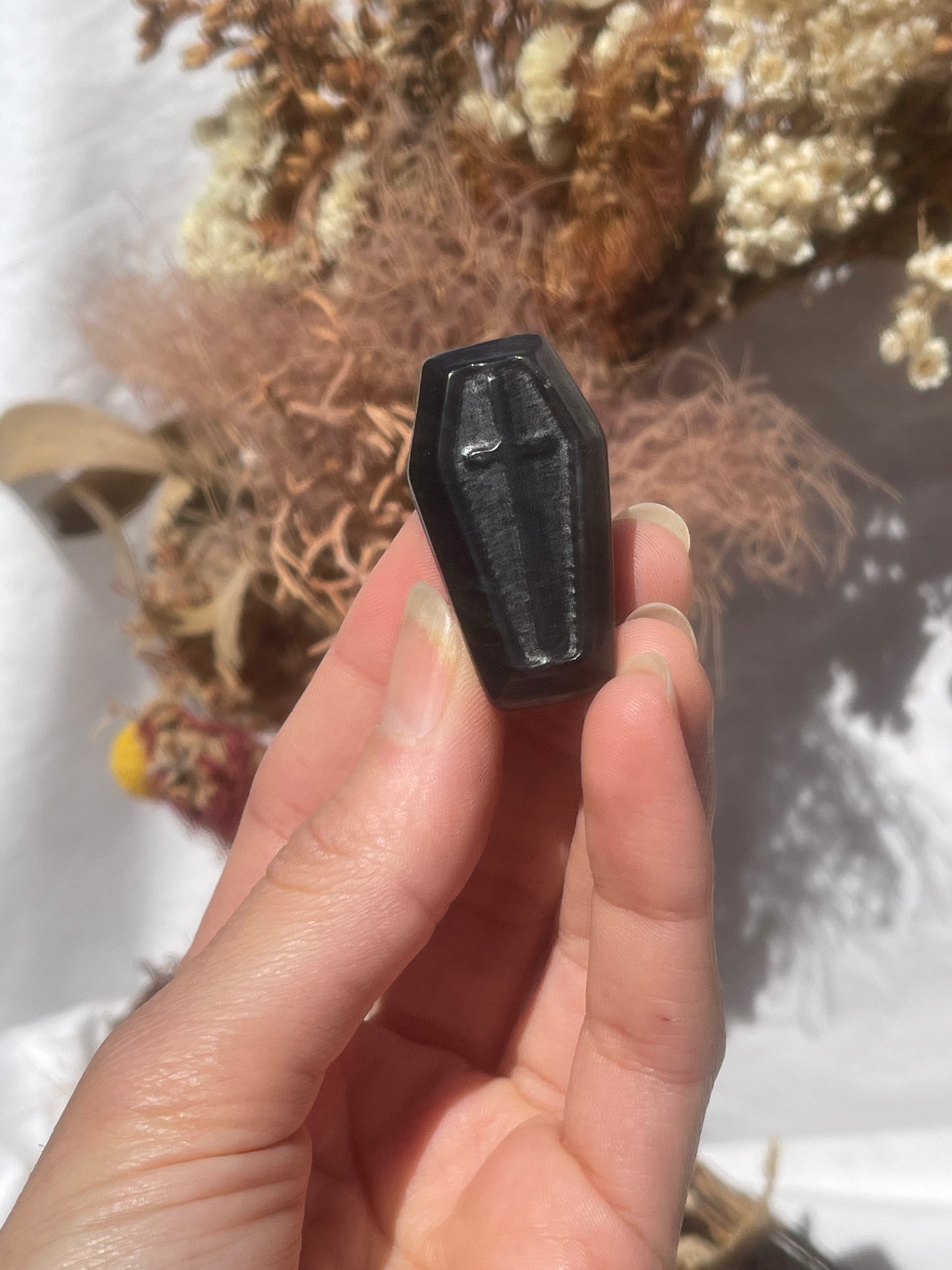 Black Obsidian Coffin