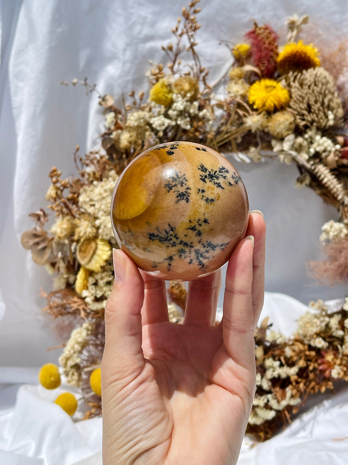 Dendritic Jasper Sphere