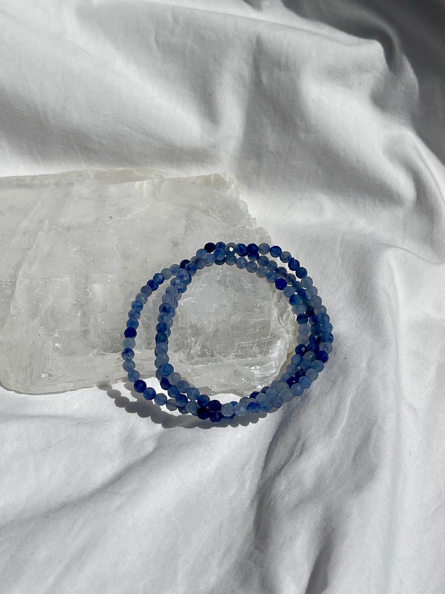 Blue Aventurine Facet Bracelet