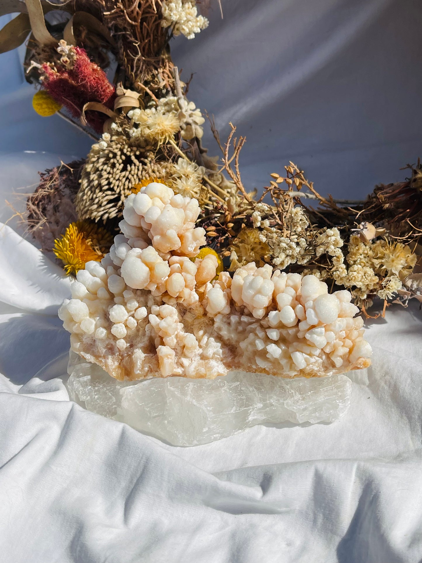 Orange Aragonite Specimen