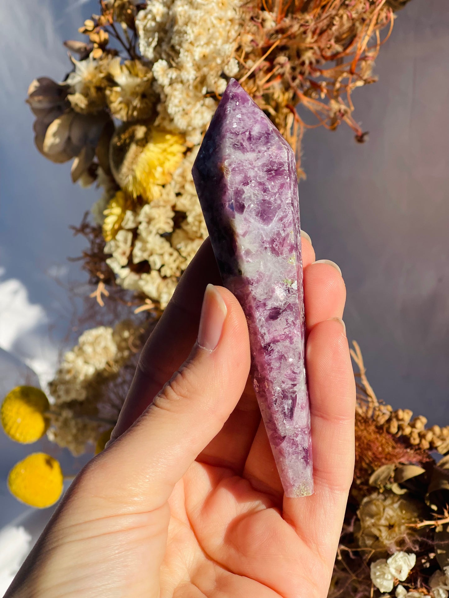 Lepidolite Wand #1