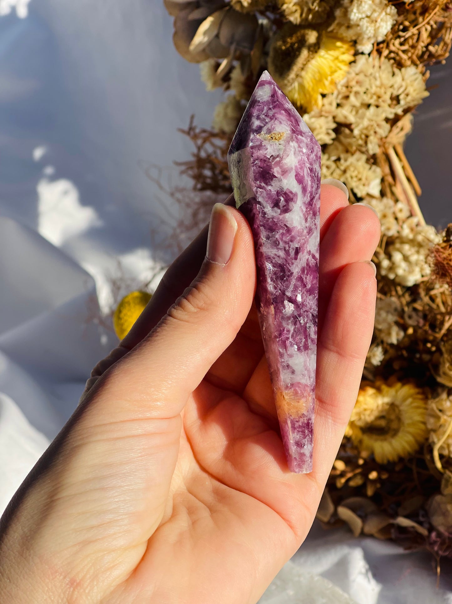 Lepidolite Wand #2