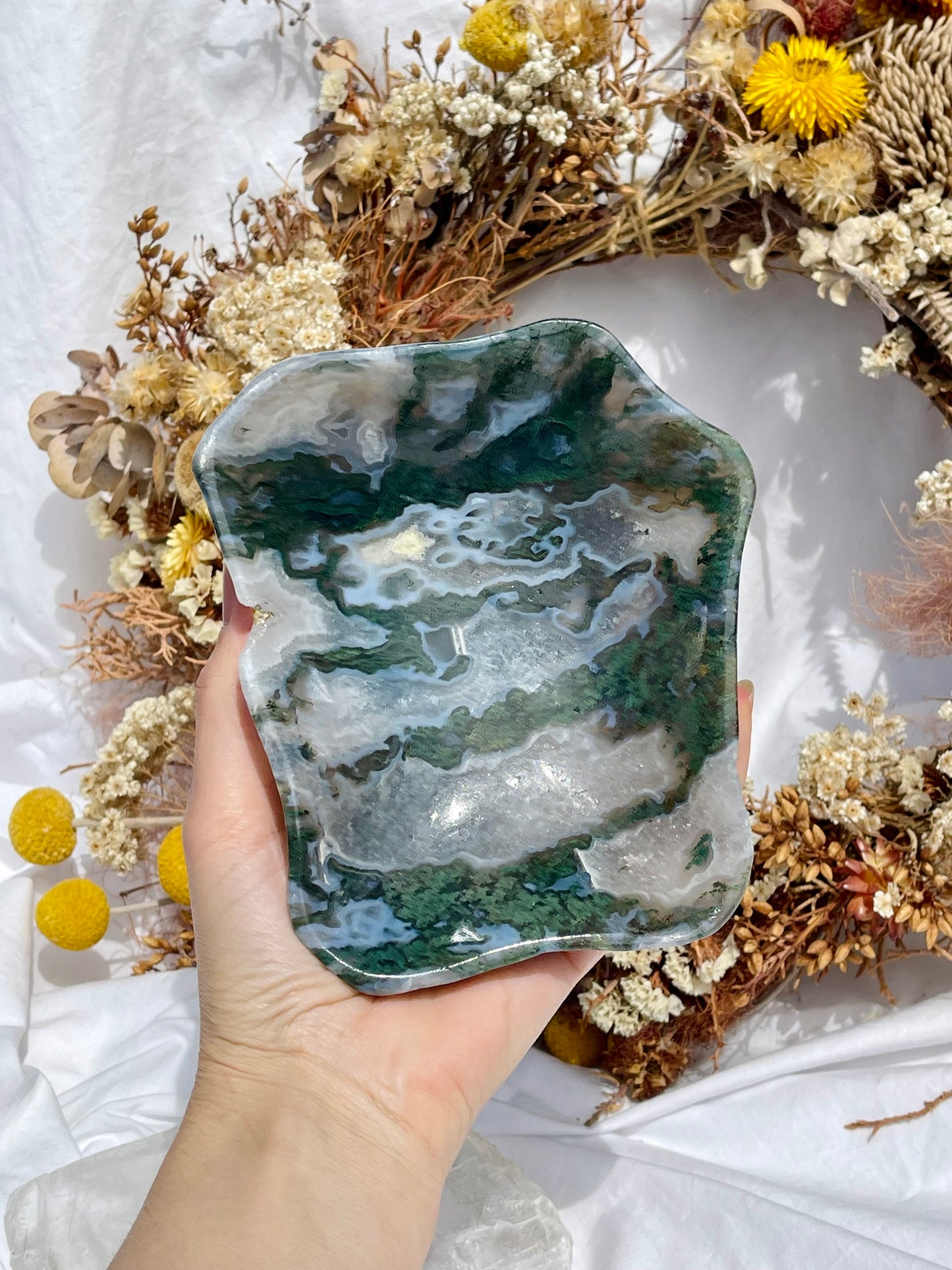 Moss Agate Bowl #1