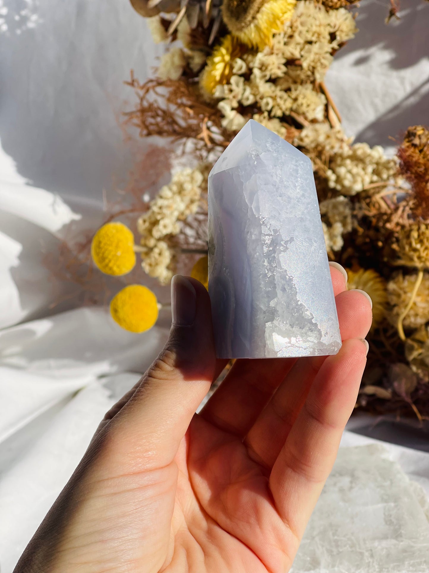 Blue Lace Agate Point #3