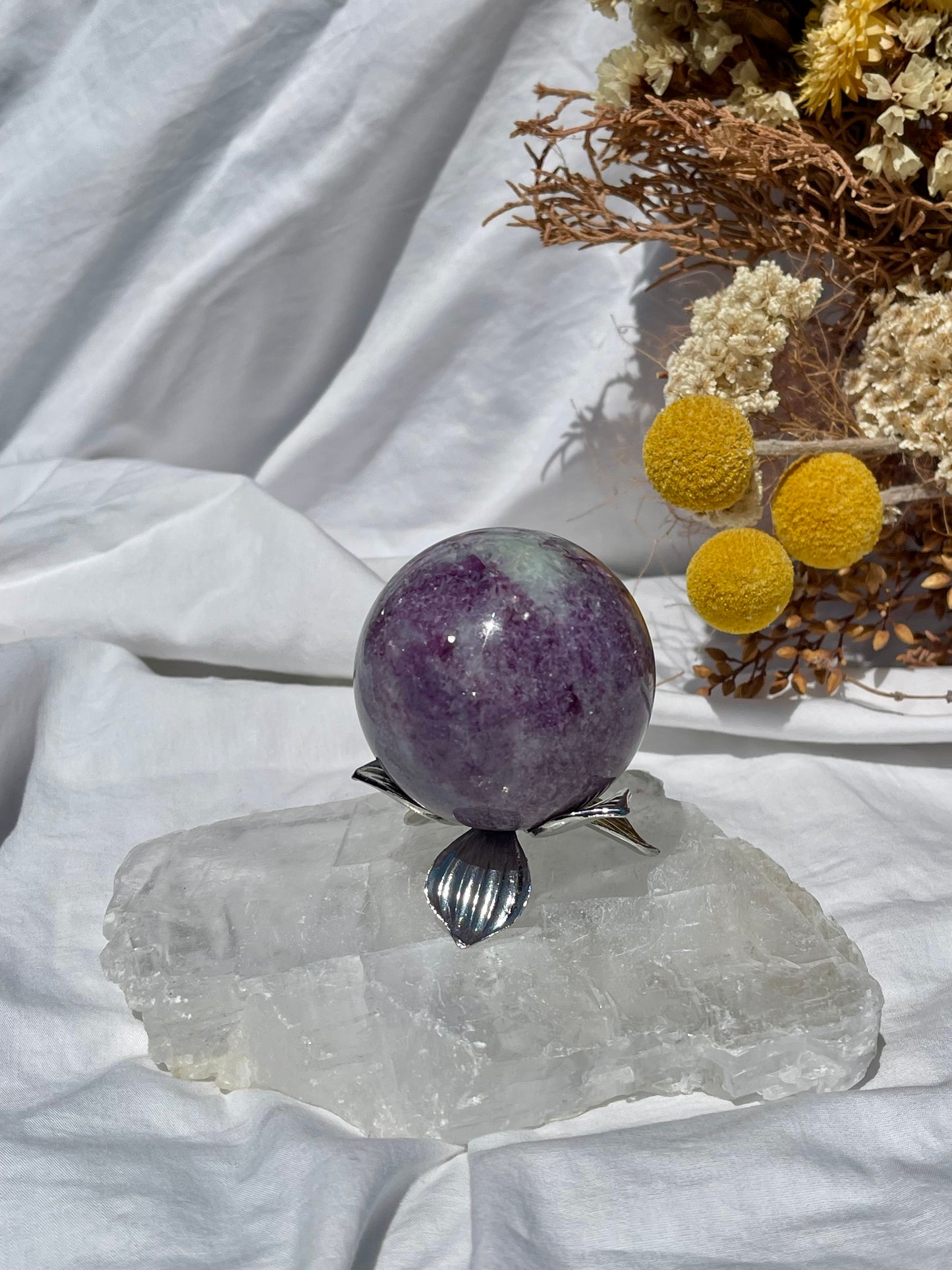 Lepidolite Sphere