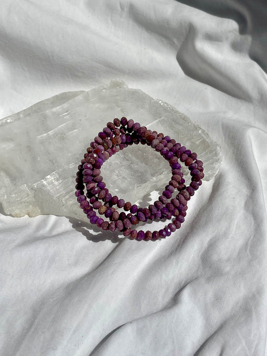Phosphosiderite Facet Bracelet