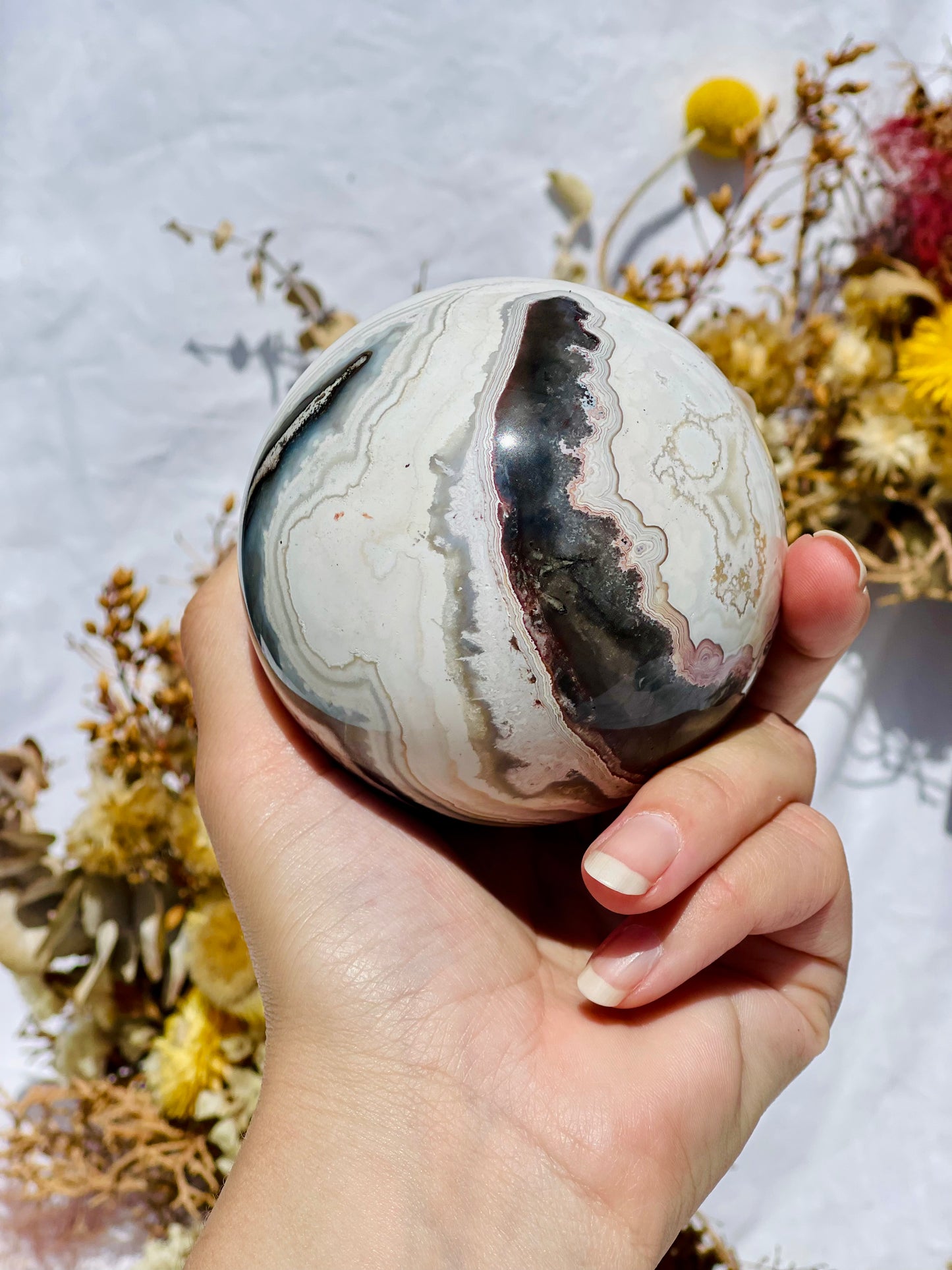 Mexican Lace Agate Sphere