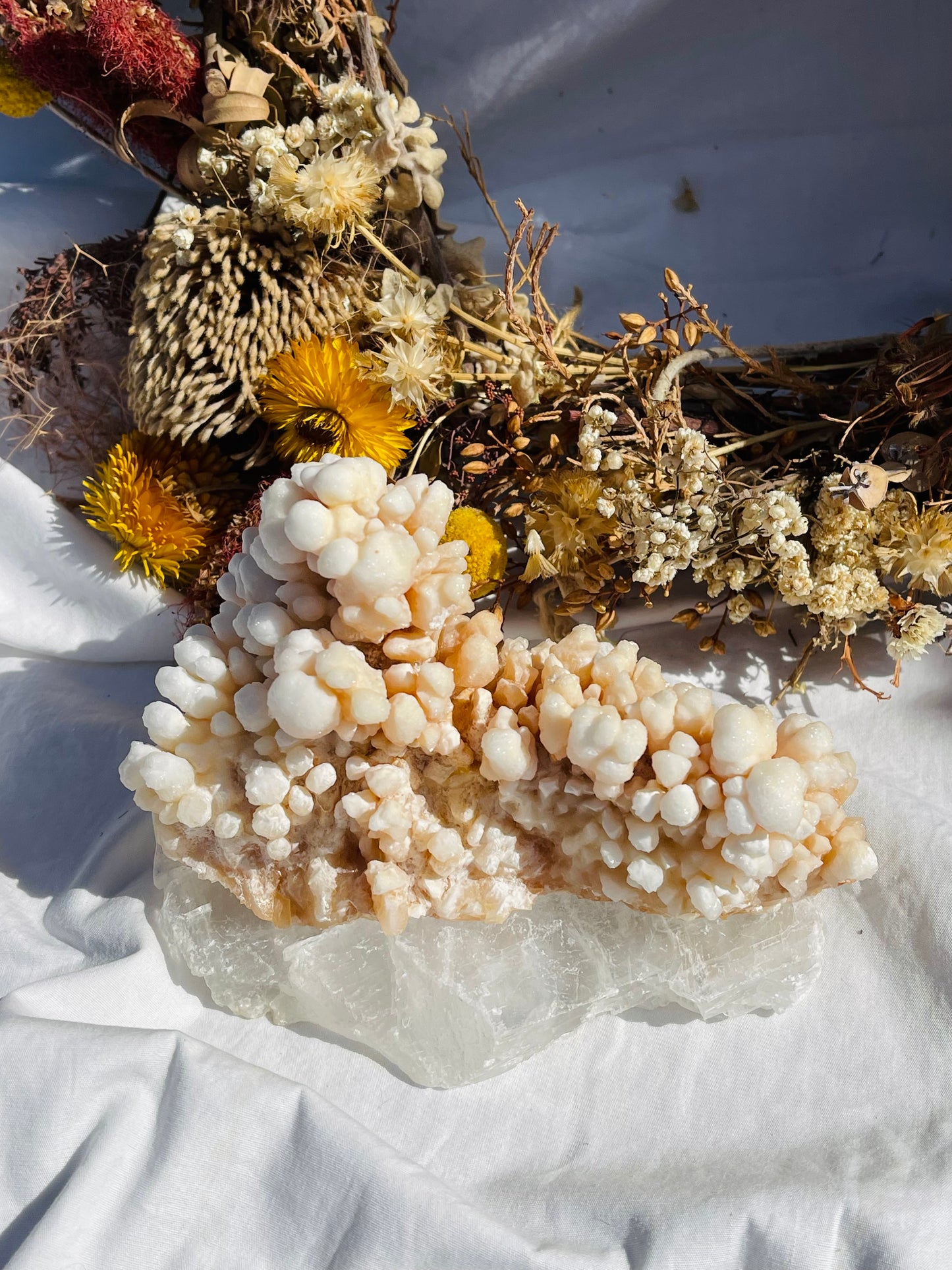 Orange Aragonite Specimen
