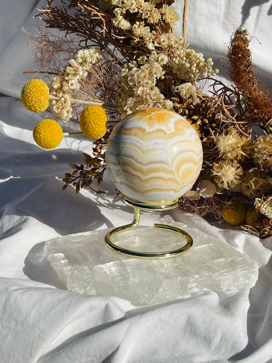 Orange Calcite Sphere