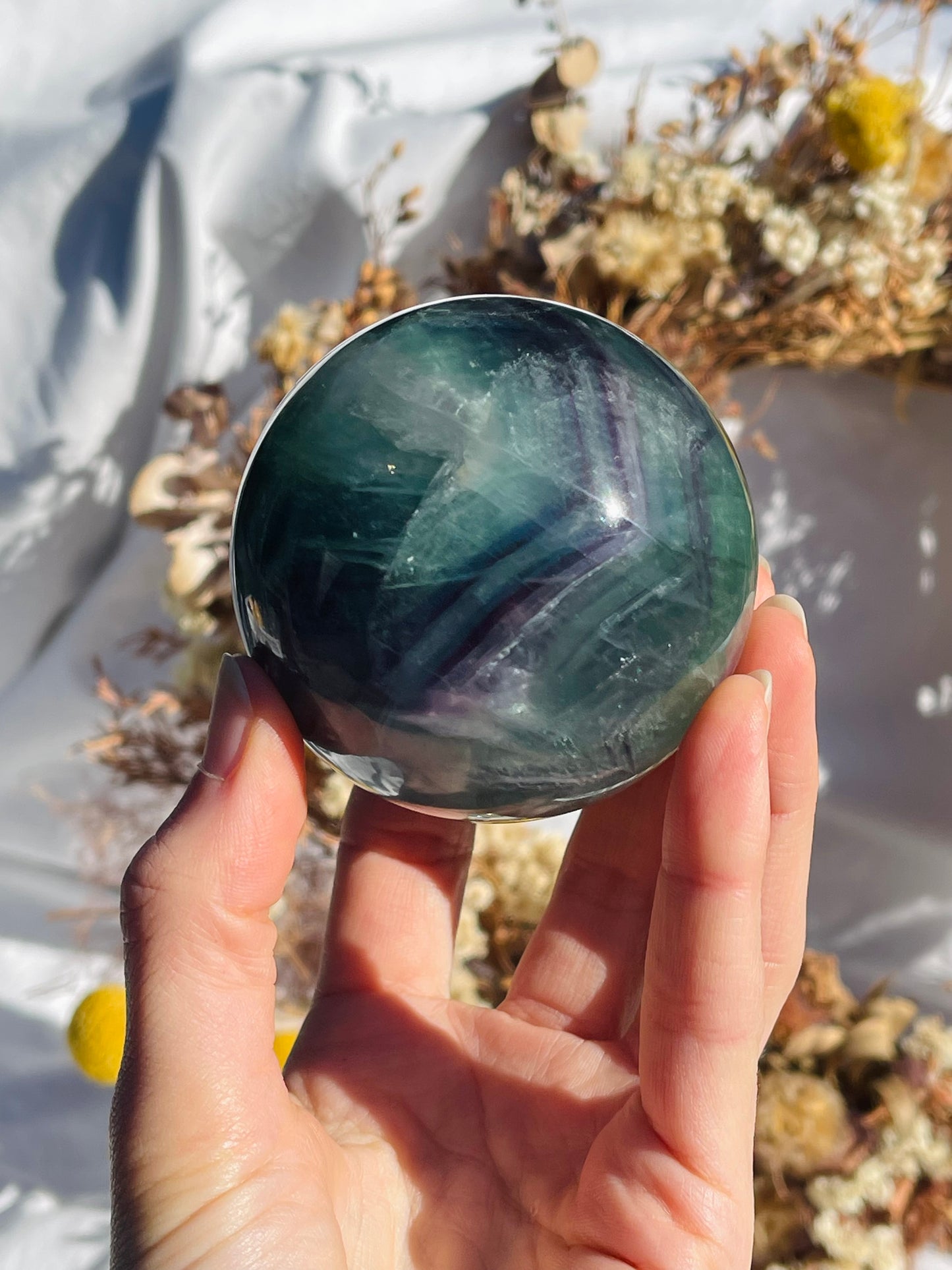Rainbow Fluorite Sphere #1