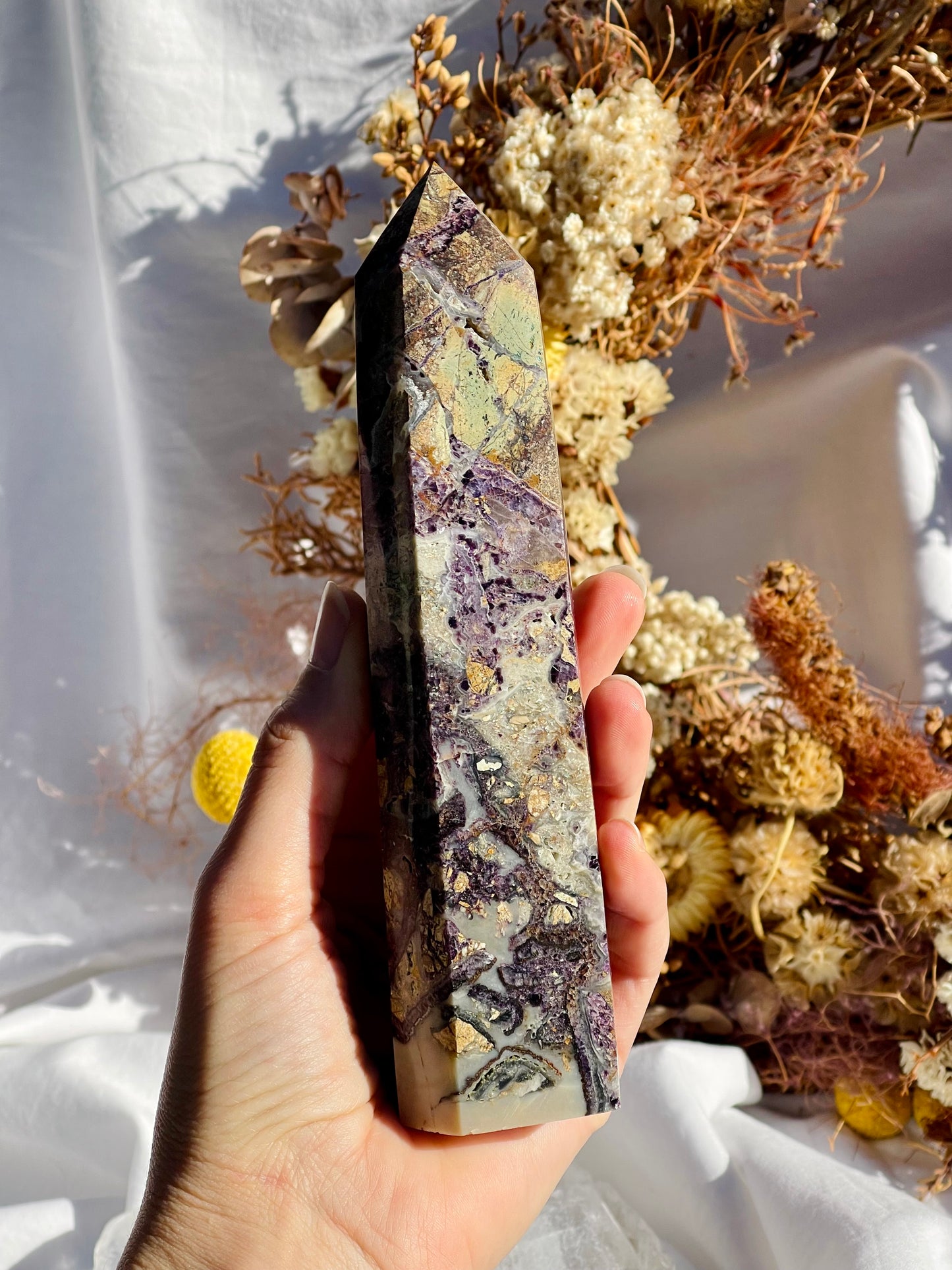 Purple Brecciated Jasper Point