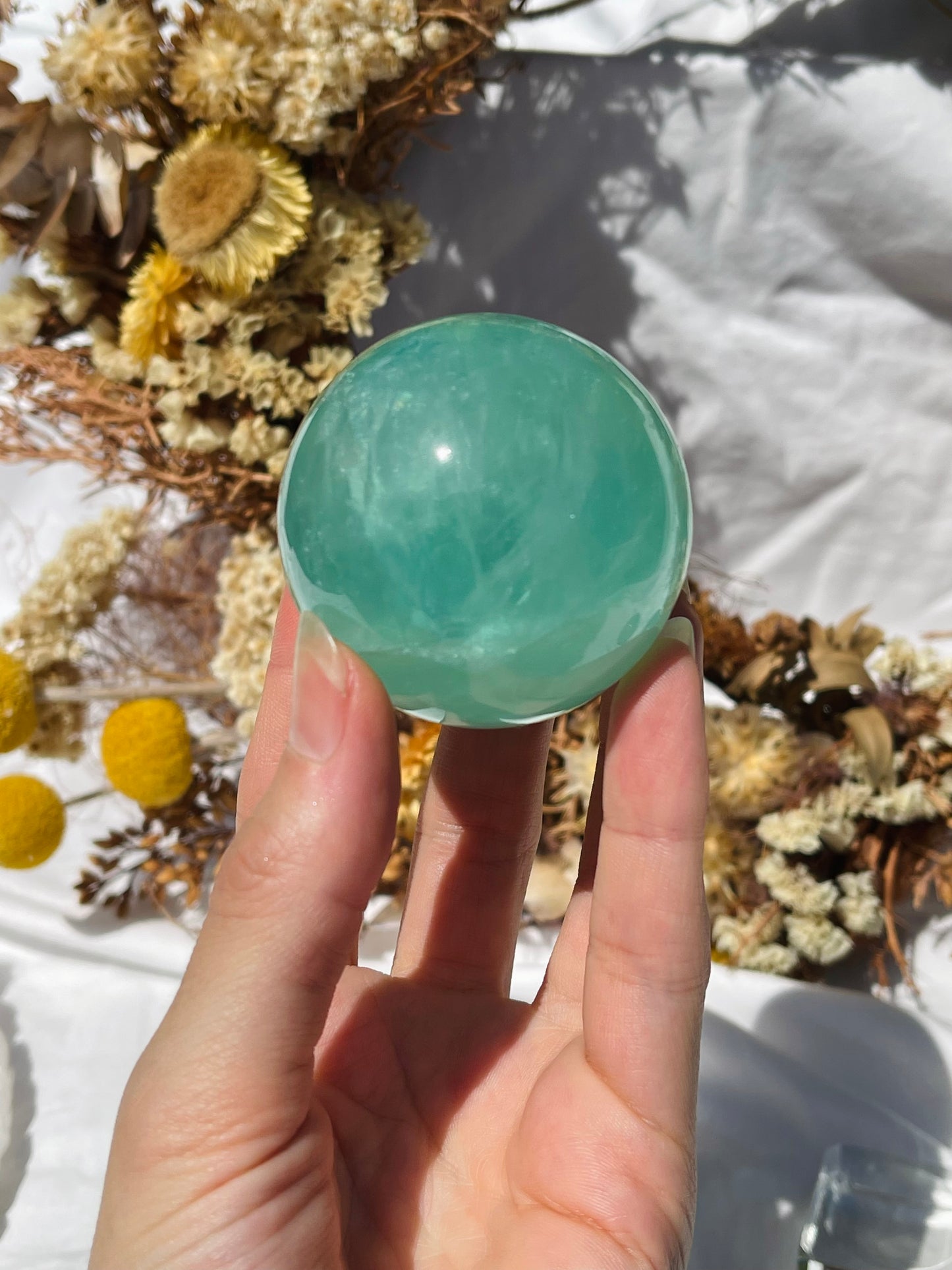 Green Fluorite Sphere #1