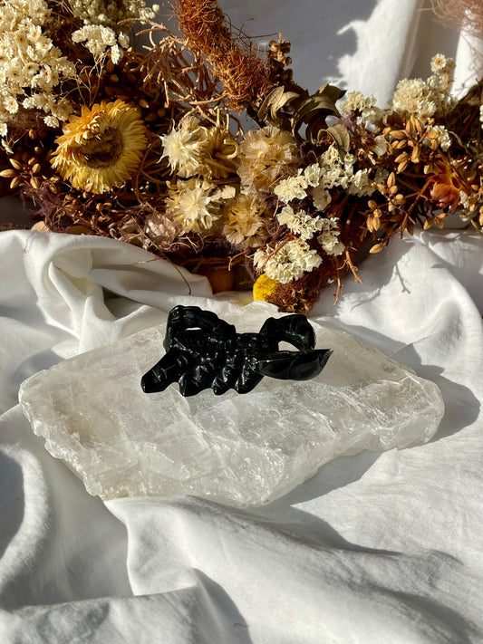 Black Obsidian Scorpian