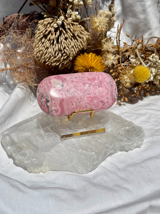 Peruvian Rhodonite Palm Stone #3