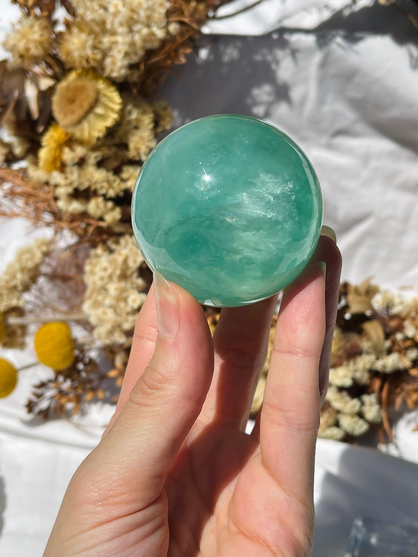Green Fluorite Sphere #1
