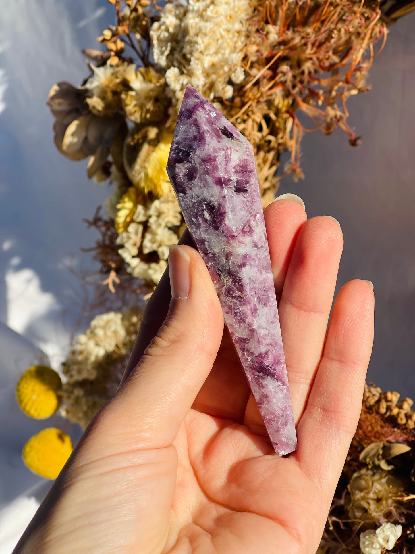 Lepidolite Wand #1