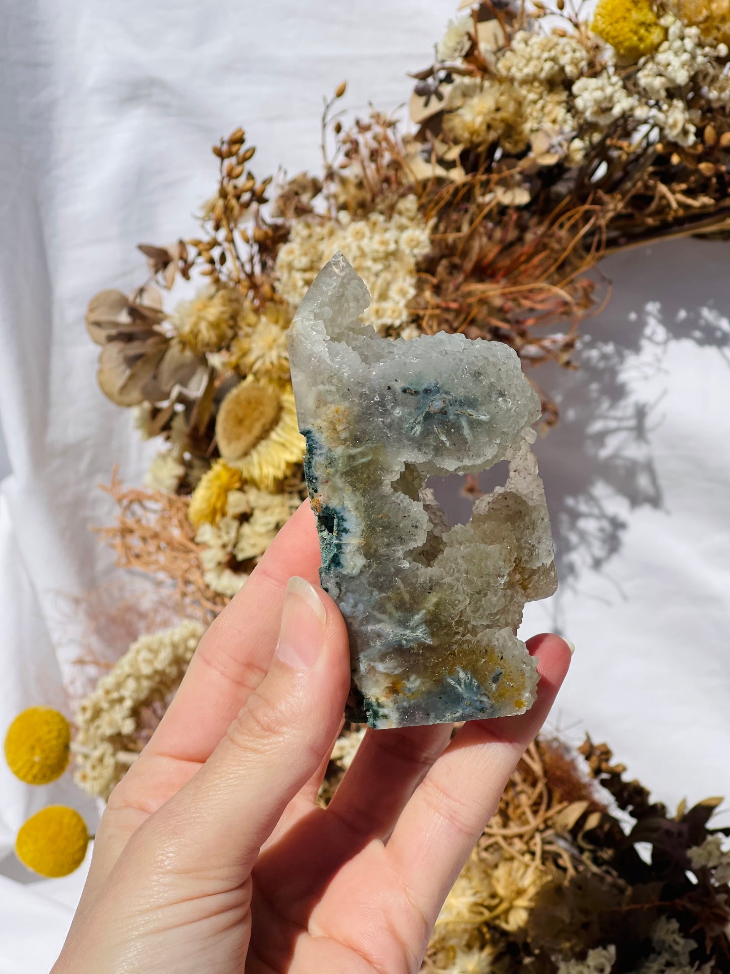 Druzy Moss Agate Point #3