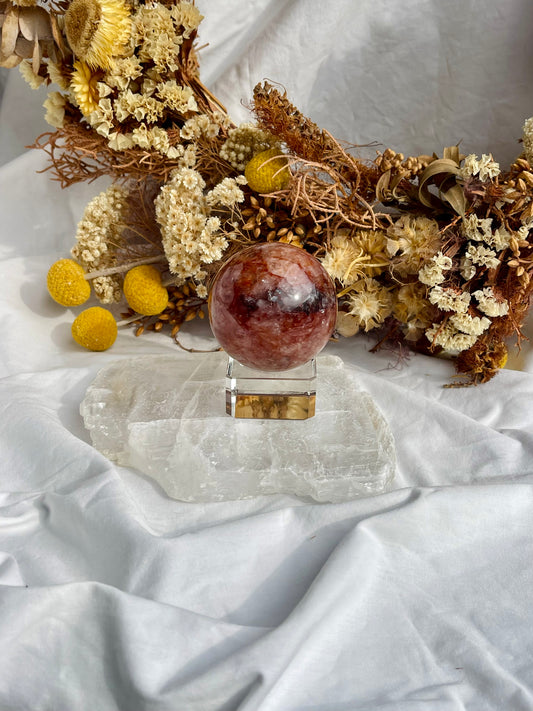 Fire Quartz Sphere