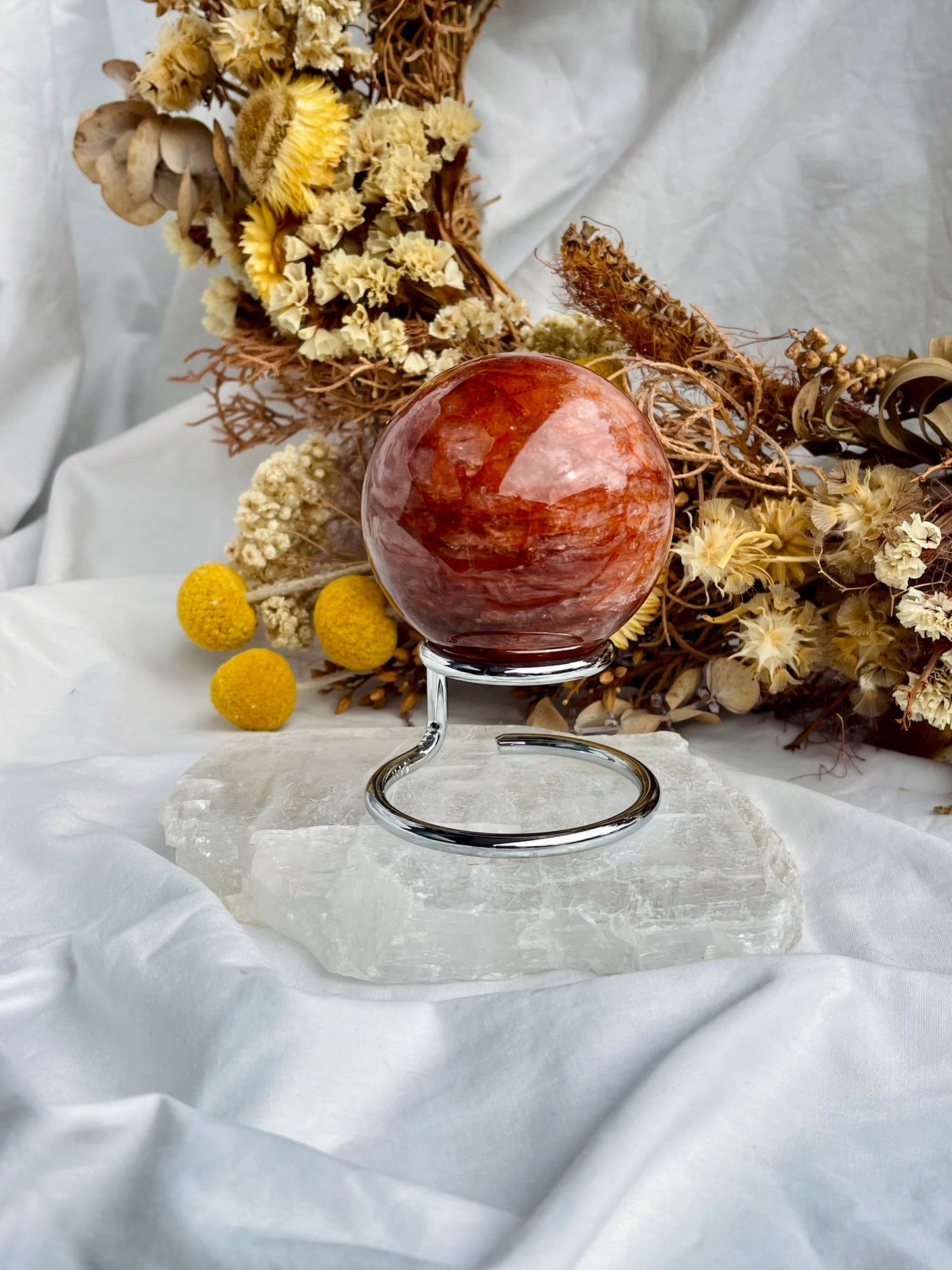 Fire Quartz Sphere