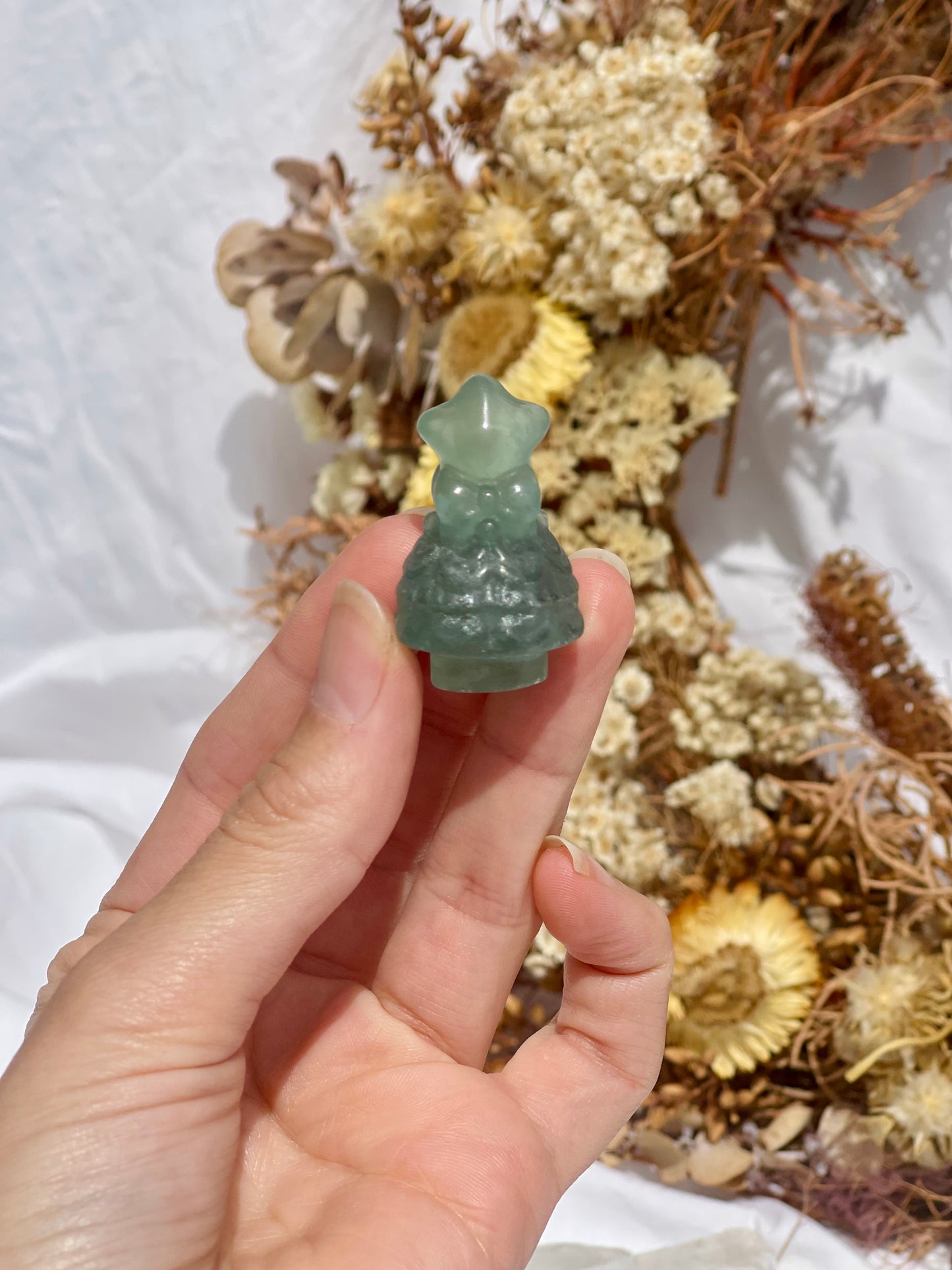 Green Fluorite Mini Christmas Tree