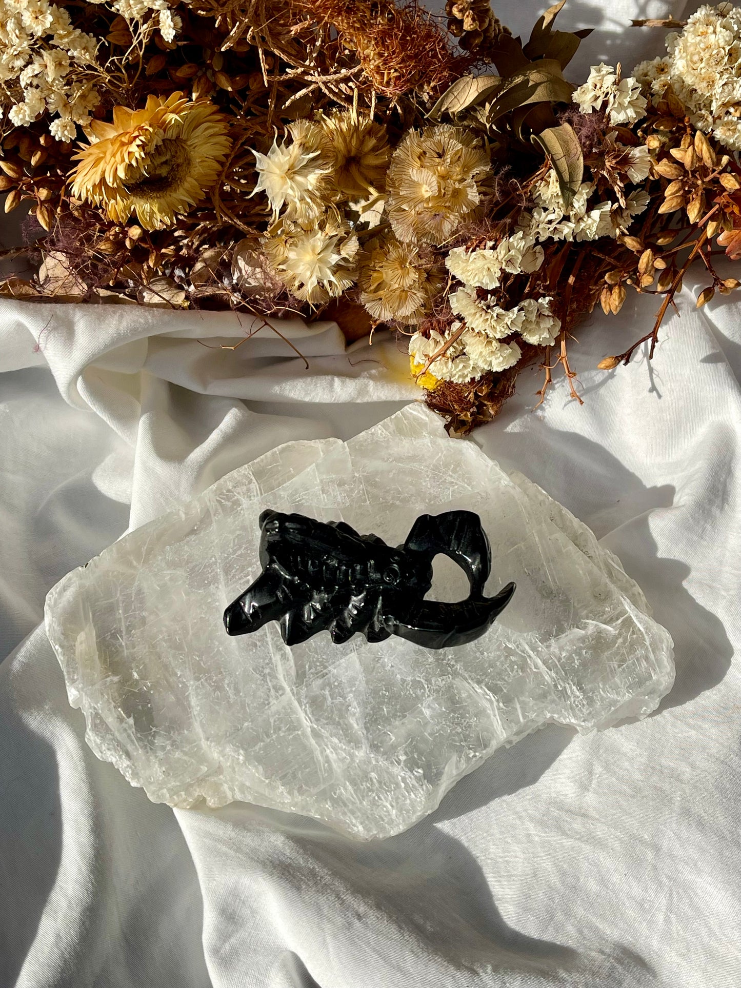 Black Obsidian Scorpian