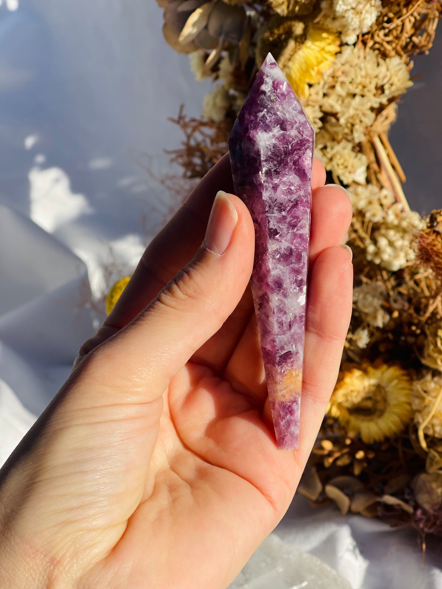 Lepidolite Wand #2