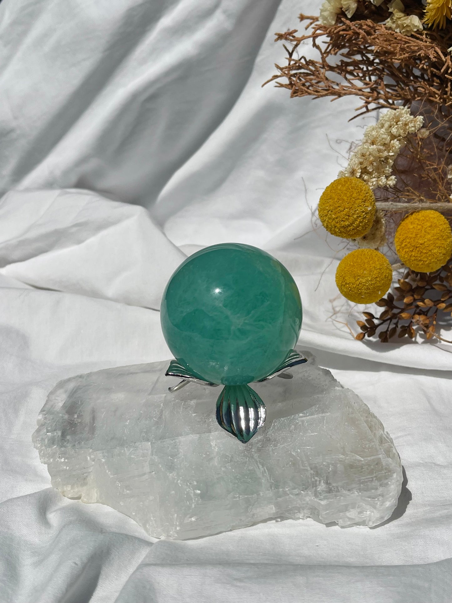Green Fluorite Sphere #3