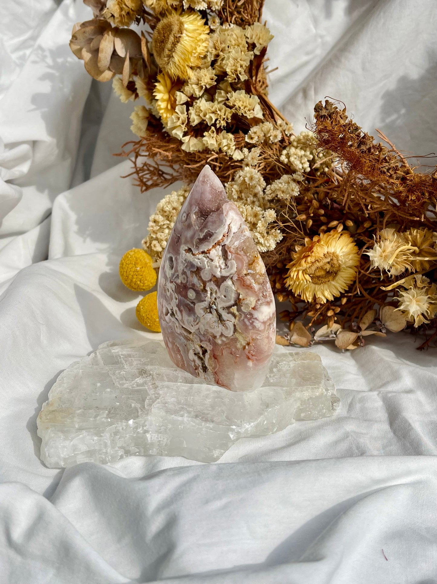 Pink Amethyst | Flower Agate Flame