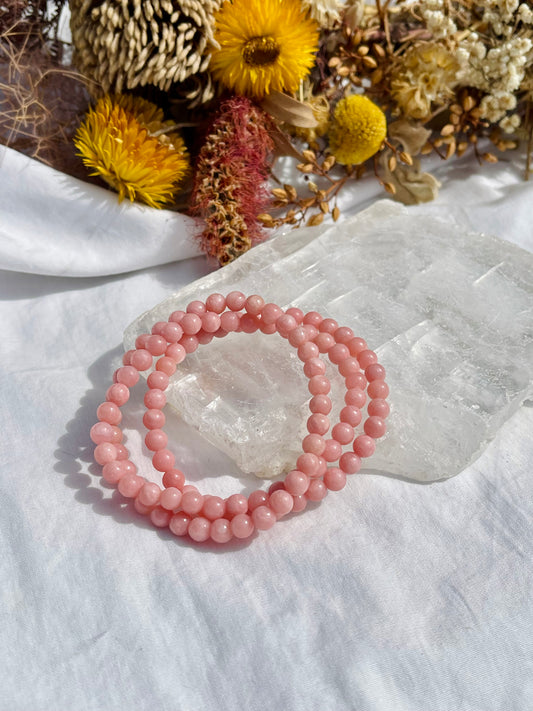 Pink Opal Bracelet | 6mm