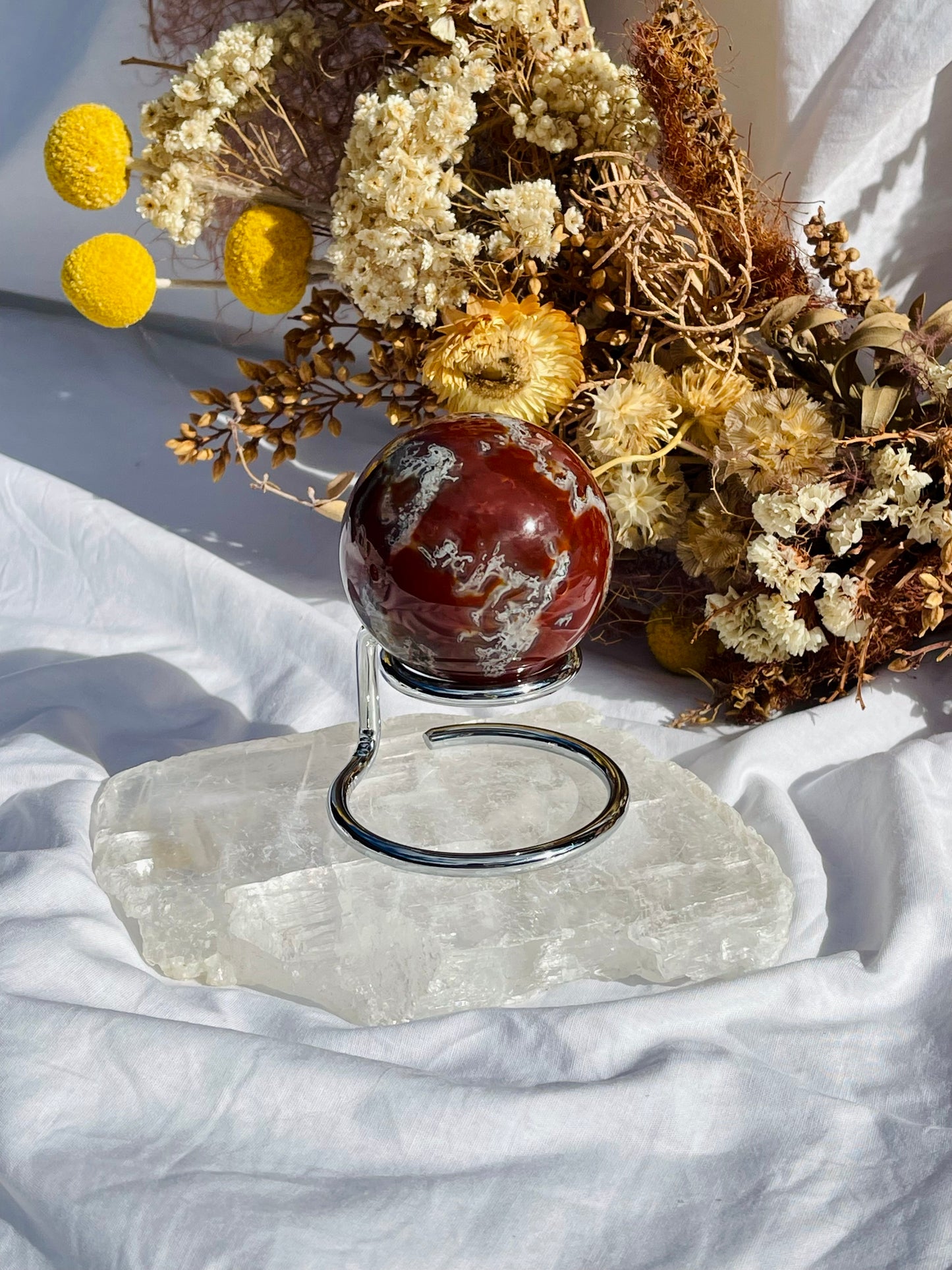 Red Moss Agate Sphere #3