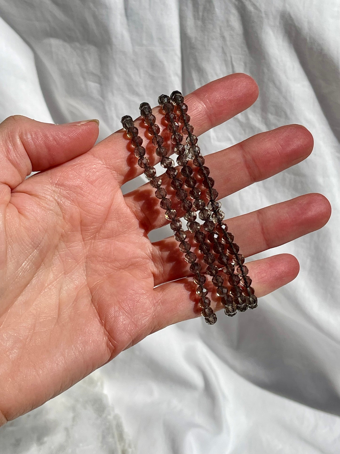 Smokey Quartz Facet Bracelet
