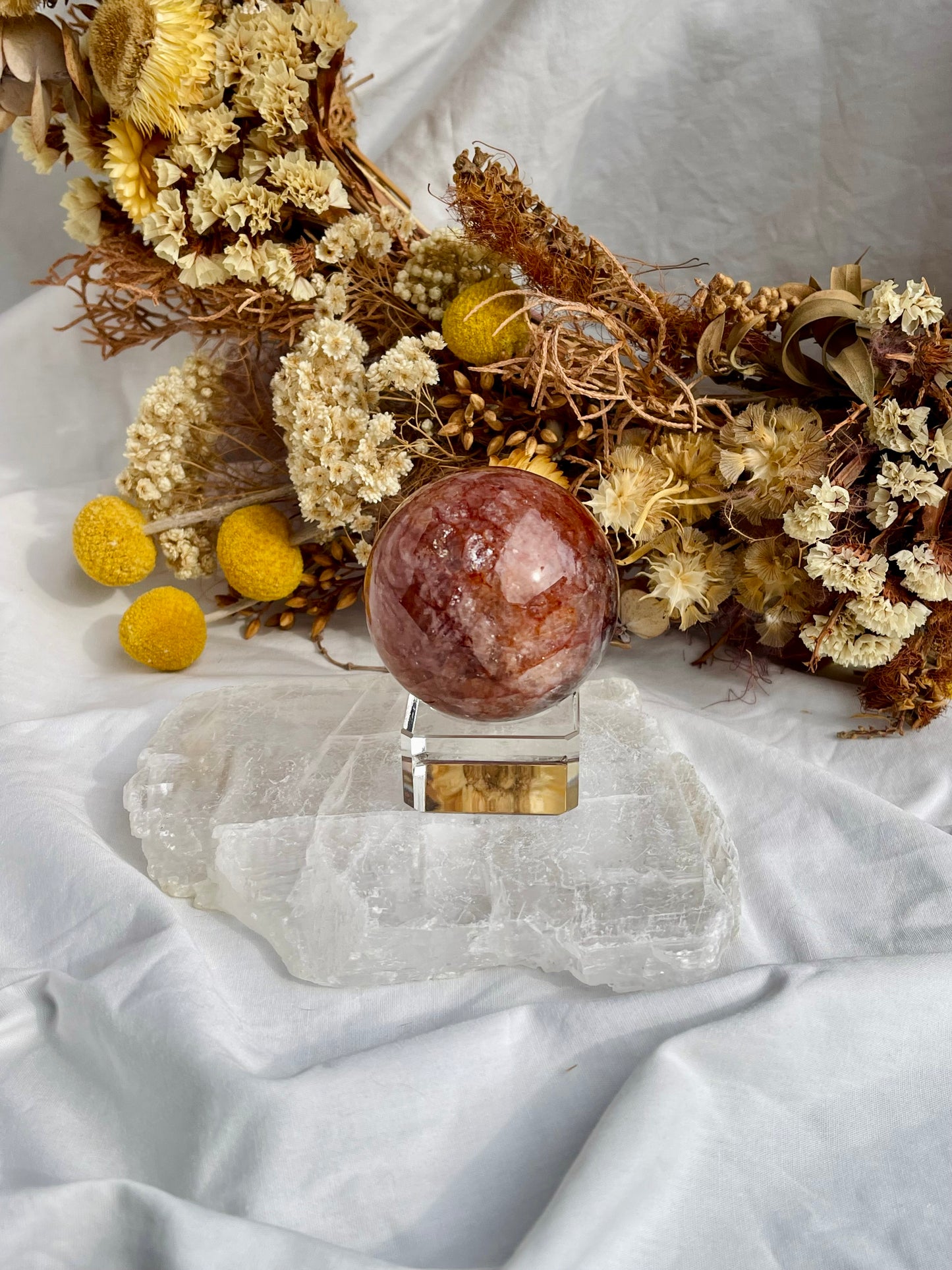 Fire Quartz Sphere