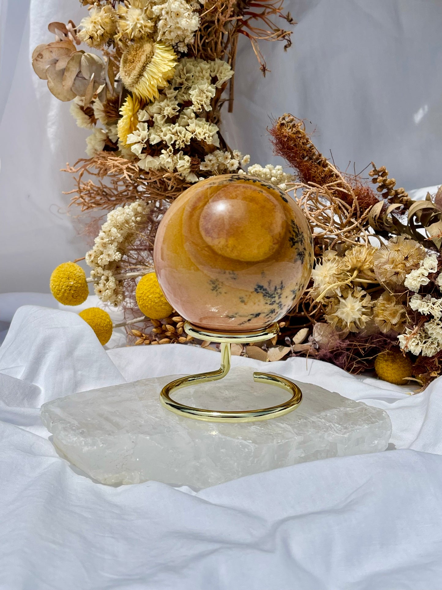 Dendritic Jasper Sphere