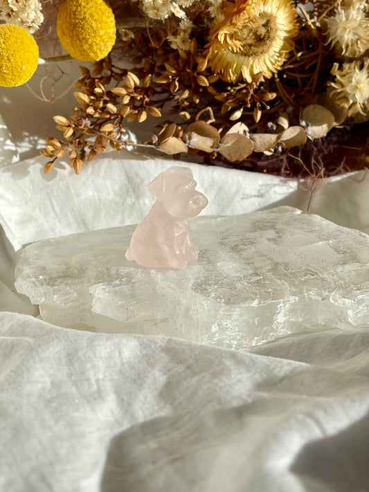 Rose Quartz Scottie Dog