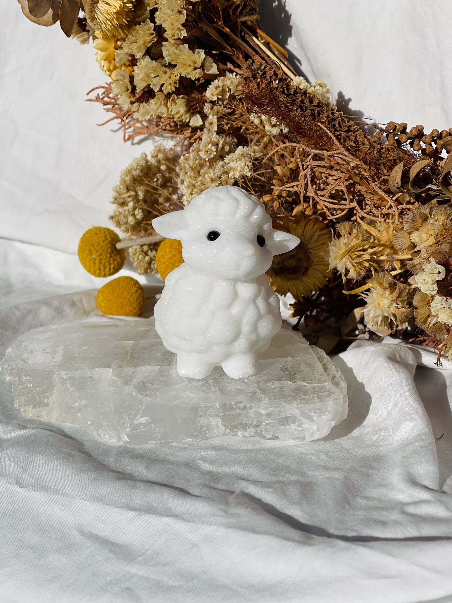 White Jade Standing Sheep