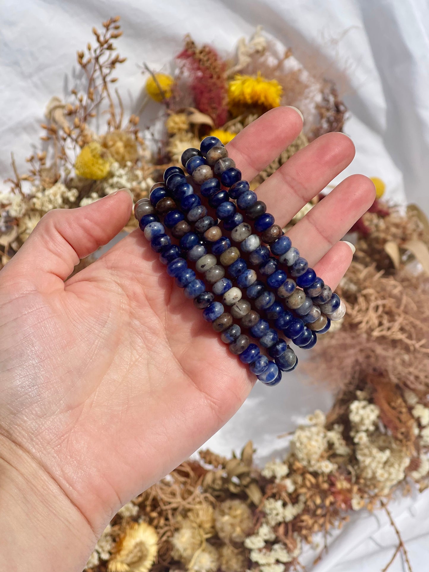 Sodalite Donut Bracelet