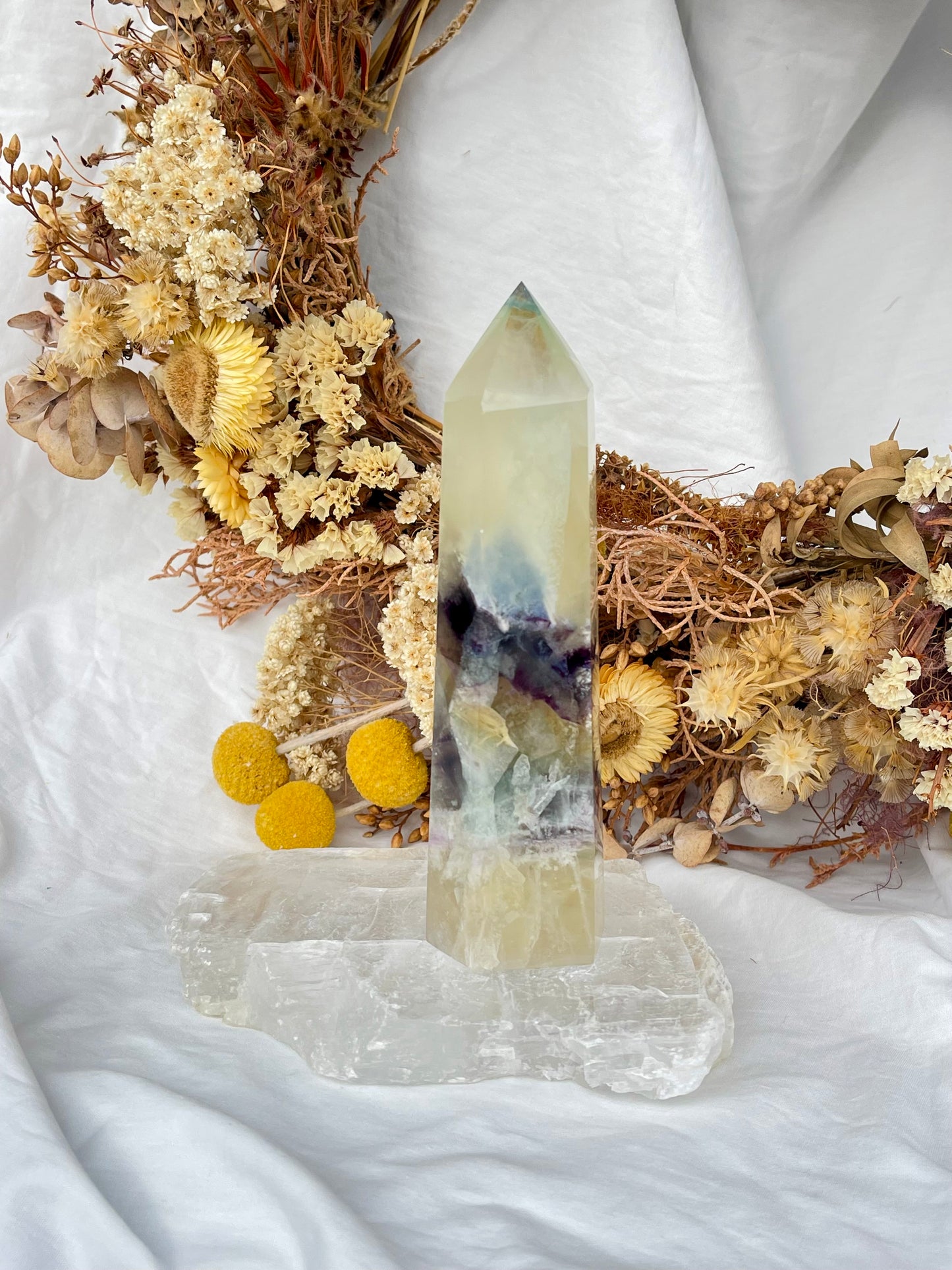 Rainbow Fluorite Point