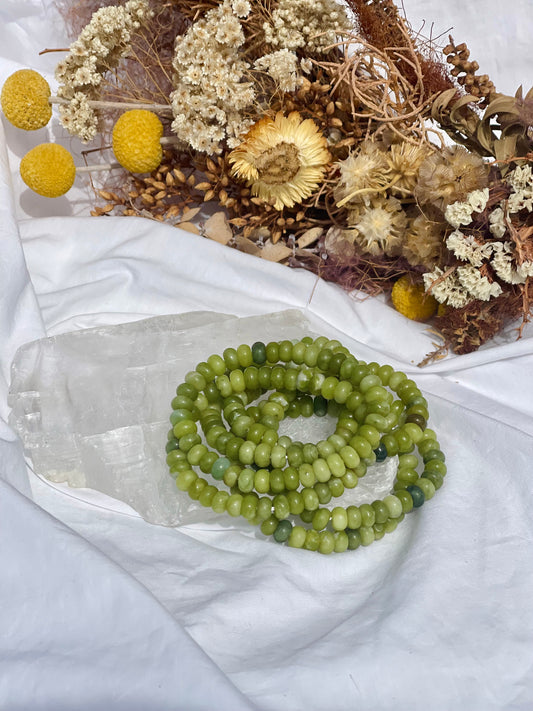 Lemon Jade Donut Bracelet