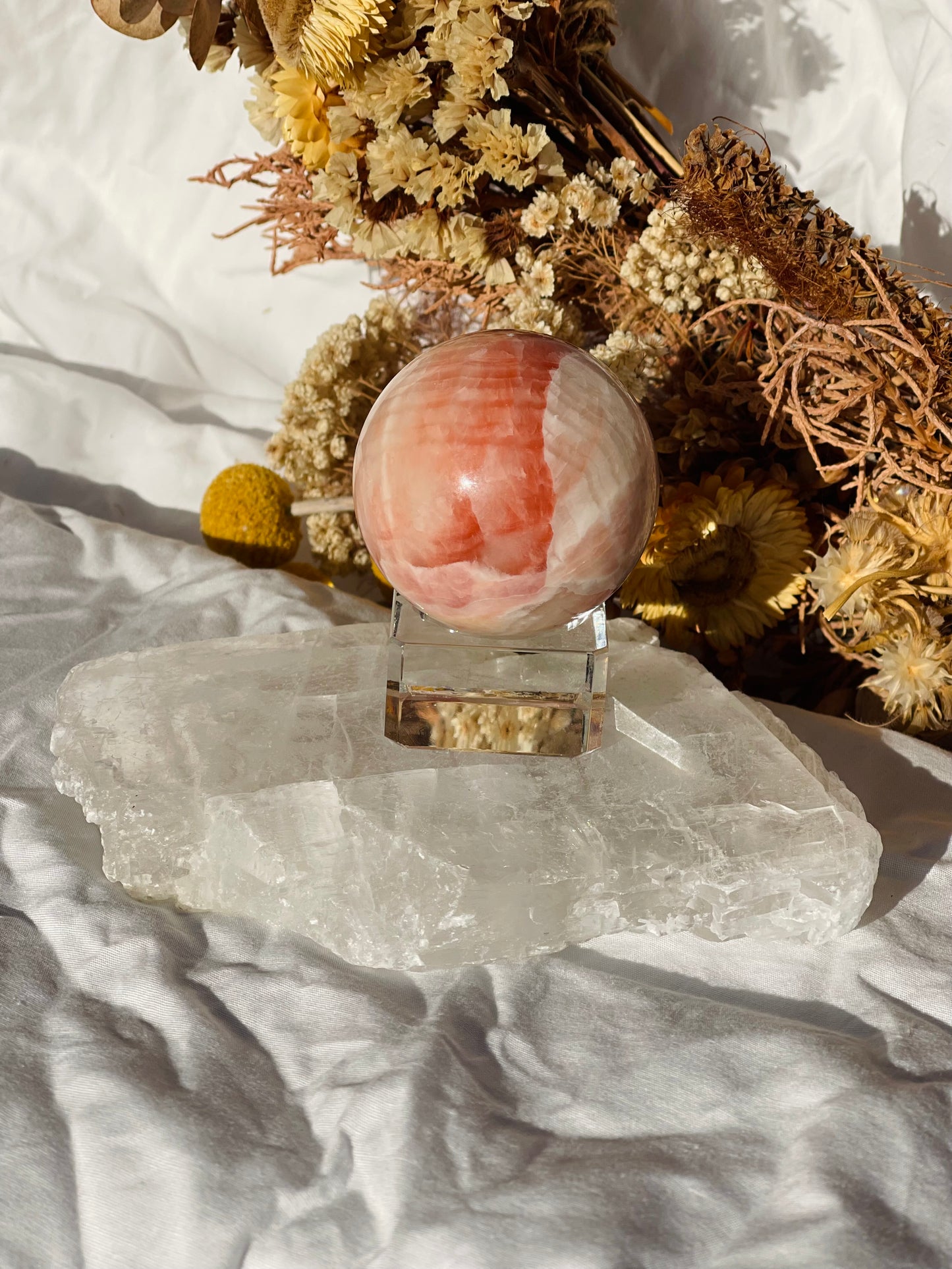 Rainbow Calcite Sphere